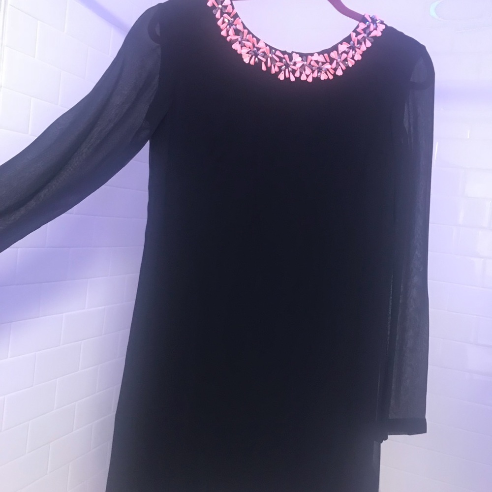 NWT French Connection black shift dress.
